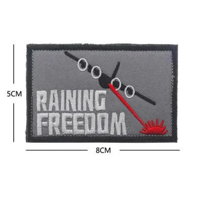 Bordado Raining Freedom con Velcro Macho Trasero