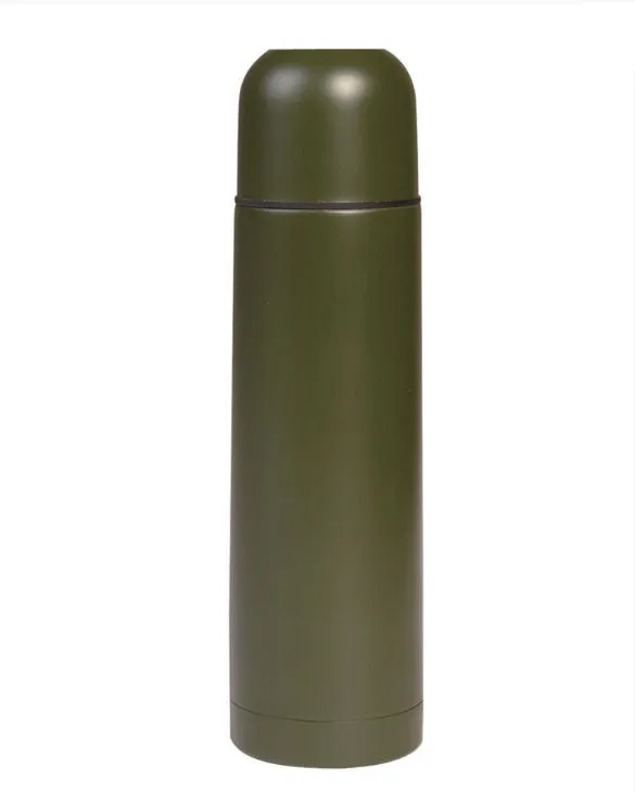 Mil-Tec Termoflaske, Grøn, 0,5L · Verde / OD