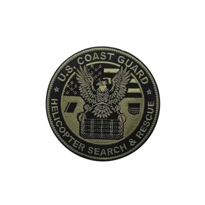 Bordado US Coast Guard Helicopter Search & Rescue con Velcro Macho Trasero