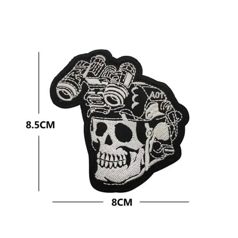 Calavera con VN Fluorescente