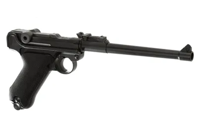 WE - P08 8 Inch, Full Metal, Sort, - Gas - WE Airsoft
