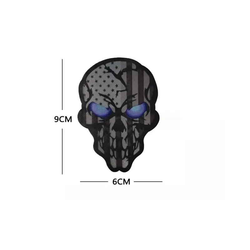 Fluorescente Bandera EEUU Calavera