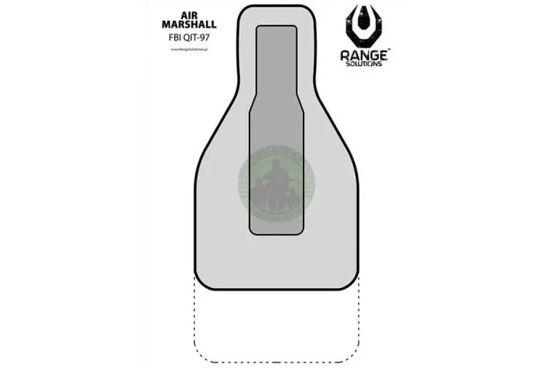 Range Solutions – Test Air Marshall” Shooting Targets – 50 ”