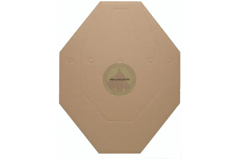 Range Solutions – IPSC Range Solution Cardboard Shield 50 Pieces · Marrón