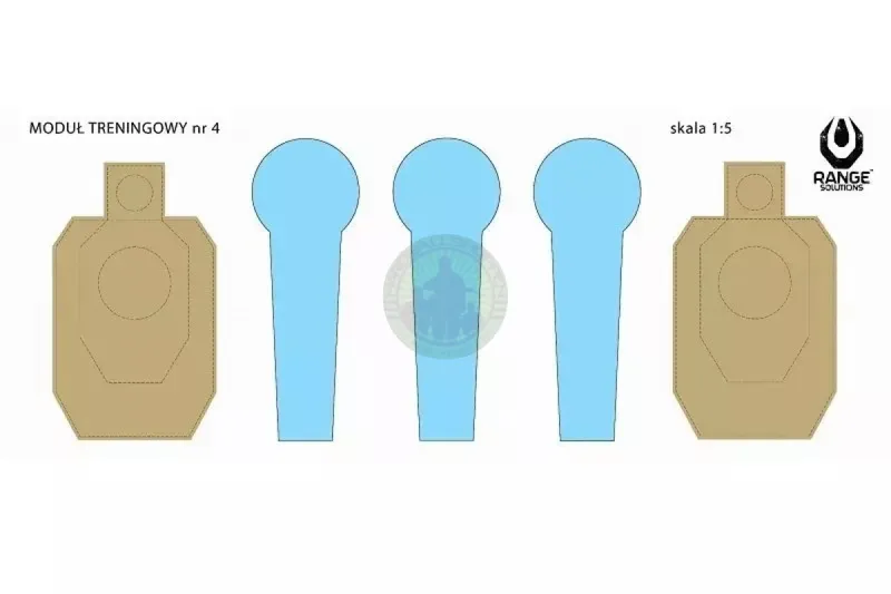 Range Solutions – DRILL-4 Shooting Targets – 50