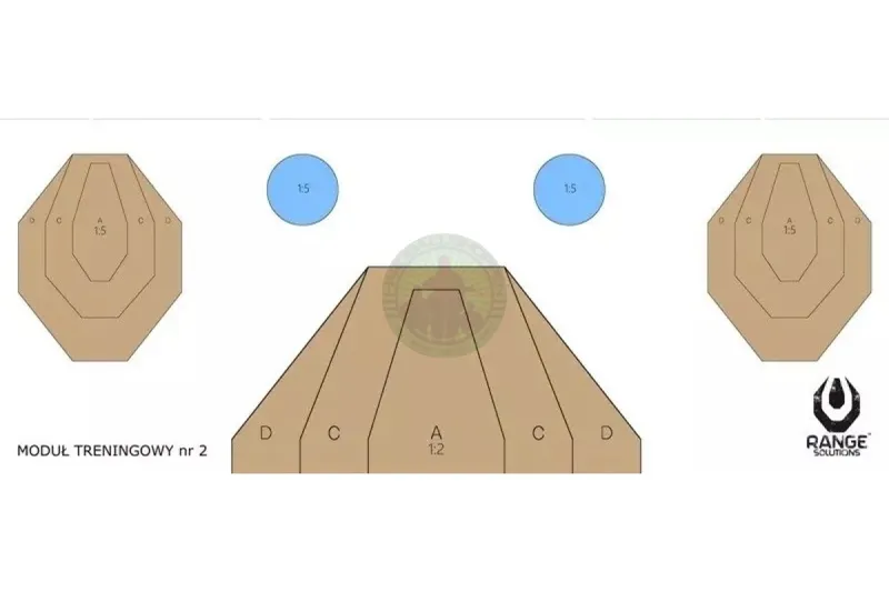 Range Solutions – DRILL-2 Shooting Targets – 50