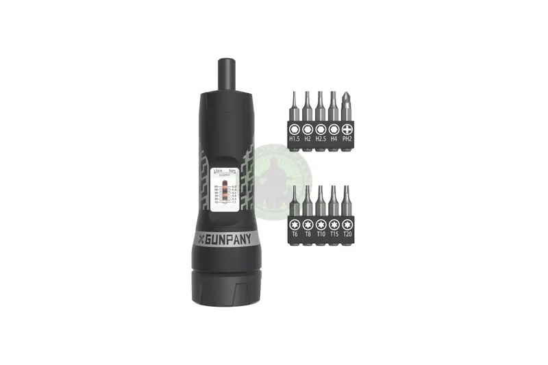 Torque Screwdriver with Bit Set · Negro