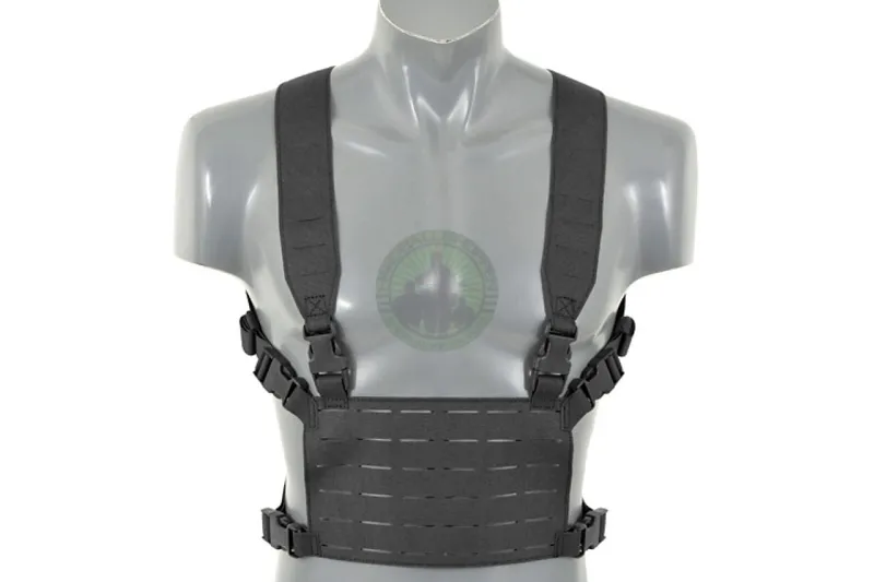 Lightweight Laser-Cut Chest Rig · Negro