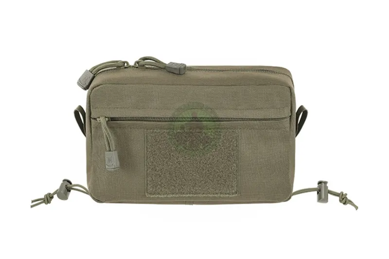 Two-Pocket Utility Pouch with Mounting Panel, Laser Cut · Verde / OD