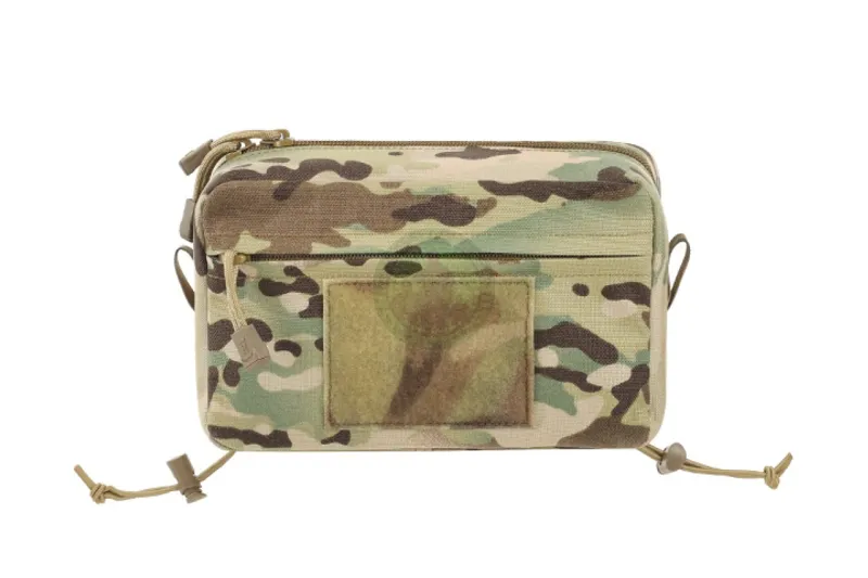 Two-Pocket Utility Pouch with Mounting Panel, Laser Cut · Multicam