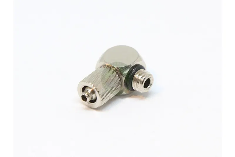 EPeS – Screw Coupling for 4mm Hose – Right Angle (External Thread M5)