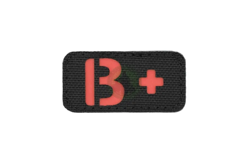 Cut B+ Blood Type Patch · Rojo