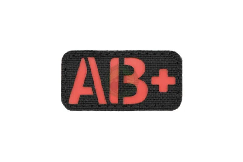 Cut AB+ Blood Type Patch · Rojo