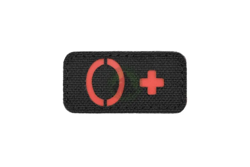Cut 0+ Blood Type Patch · Rojo