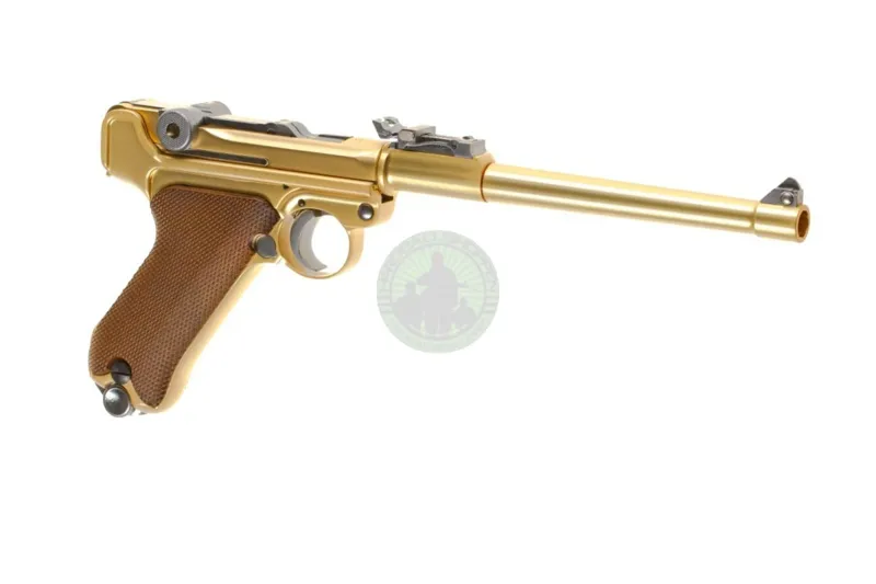 WE – P08 8 Inch Full Metal, Guld · Negro