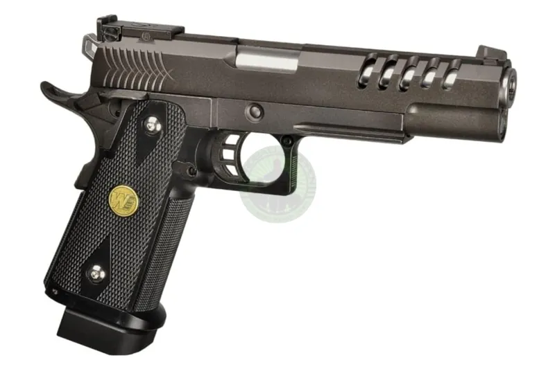 WE – Hi-Capa 5.1 K Full Metal, Sort · Negro