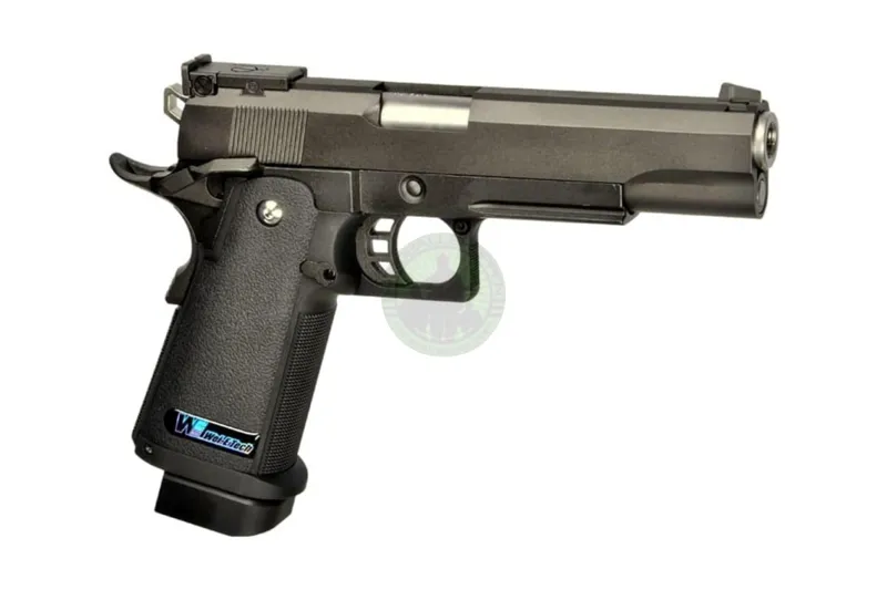 WE – Hi-Capa 5.1 Full Metal, Sort · Negro