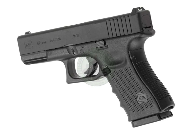 Glock 19 Gen 4 MOS CO2,, Sort · Negro