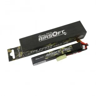 LIPO 7,4 1400 mAh 25C Conector Mini Tamiya + Conversor - Gens Ace