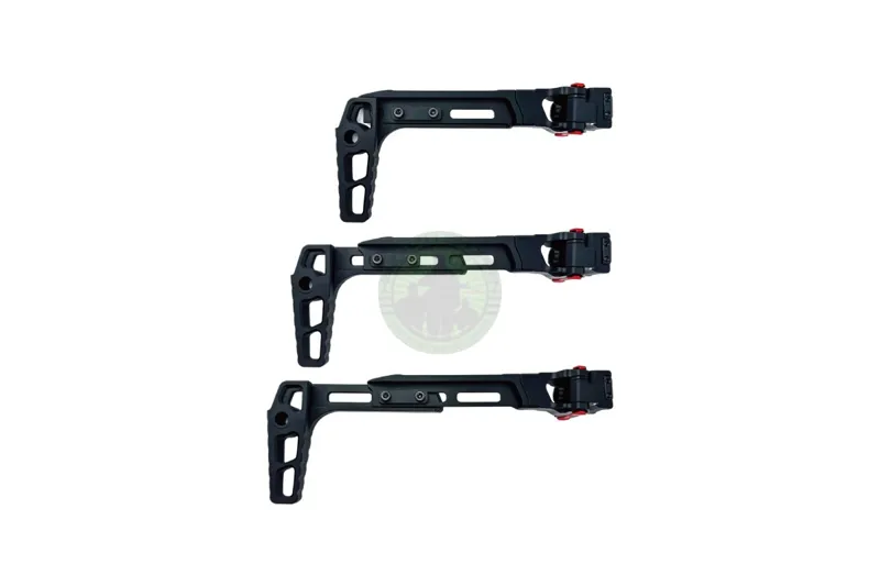 CTM CNC TwinFold Adjustable RIS Rail Stock · Negro
