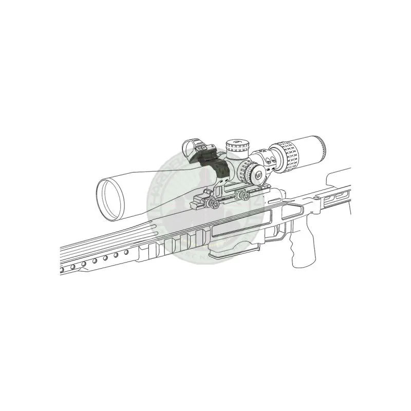 30mm X-Accu Mount Assembly Kit (4 Screws Ring) · Negro