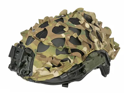 3D Laser-Cut Camouflage Cover for High-Cut Helmet