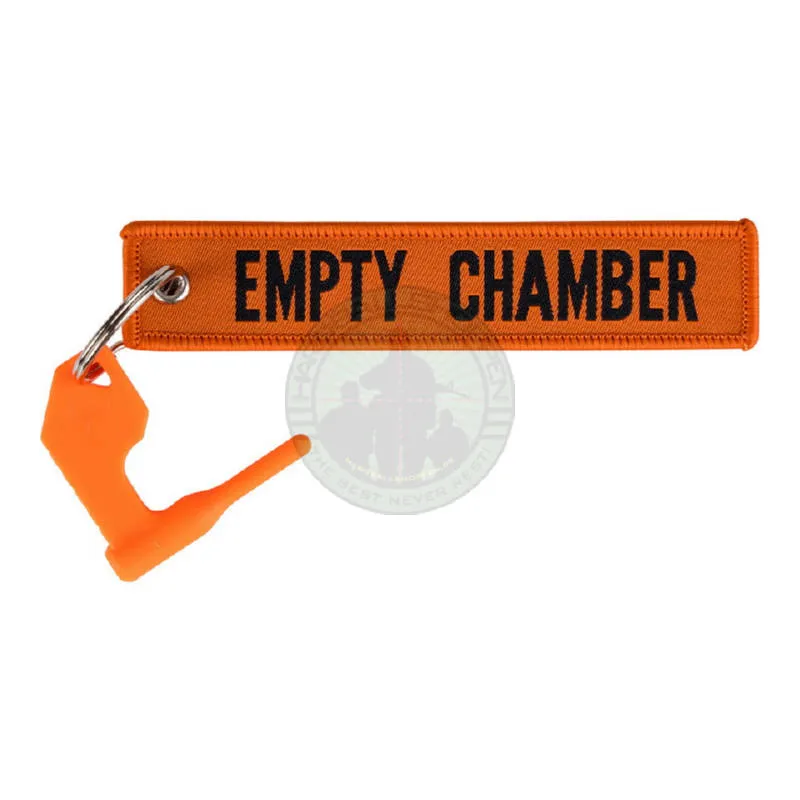 Keychain Empty Chamber with Chamber Plug · Naranja