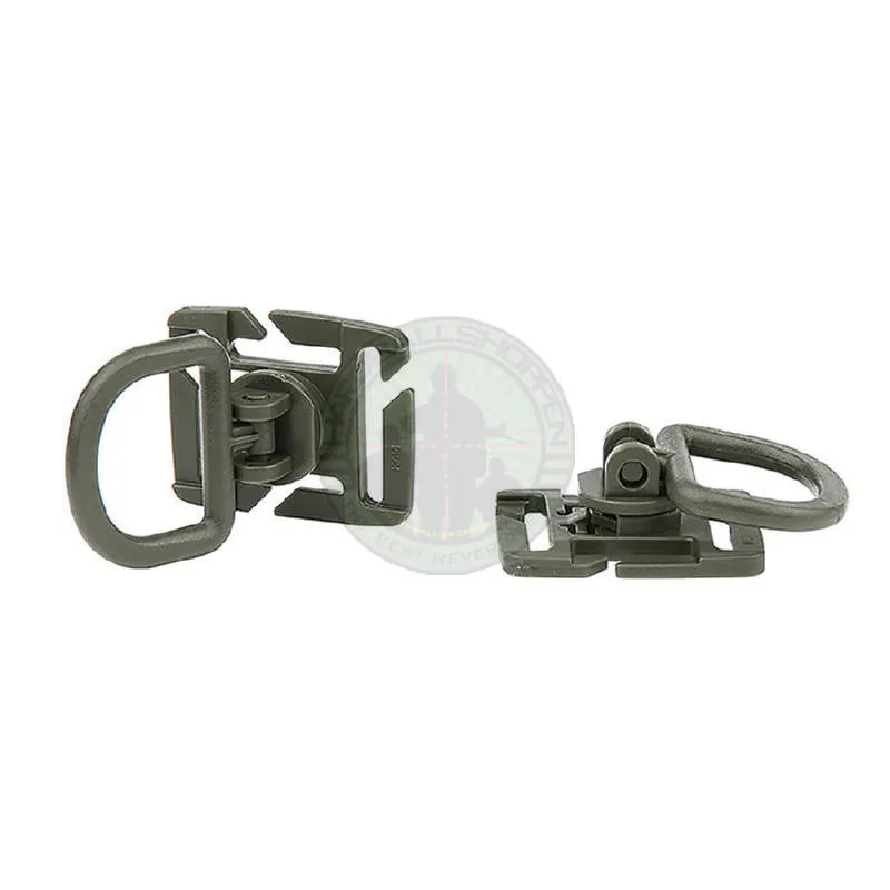 101-INC – MOLLE D Ring 2-PACK, Grøn