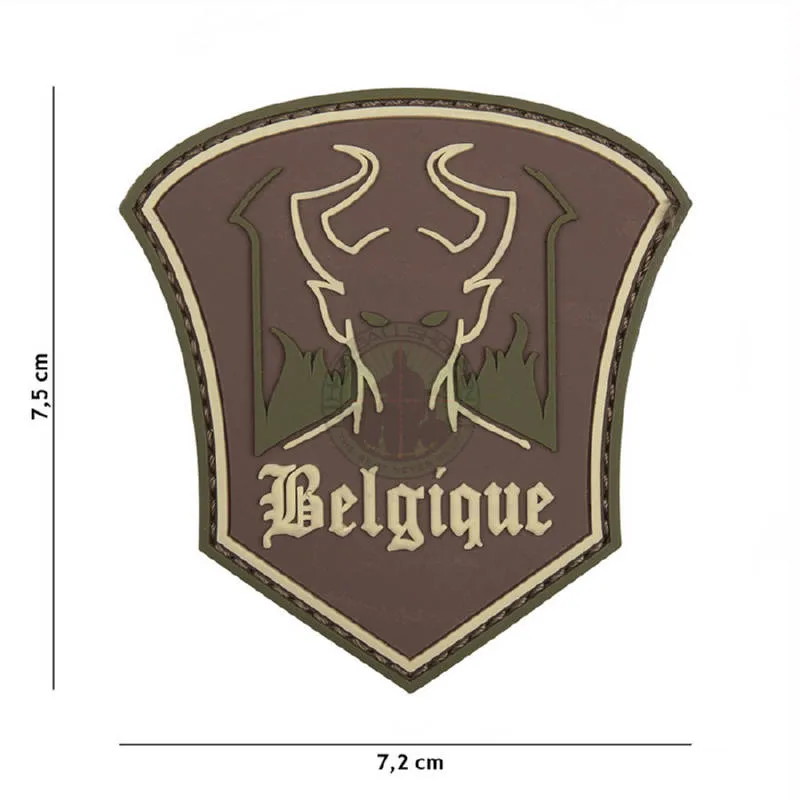 3D PVC, Belgique Devil, /Brun/Grøn · Tan / FDE