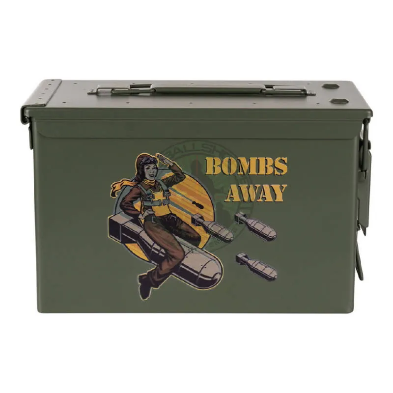 Ammunitionskasse,.50 cal, Bombs Away, Grøn