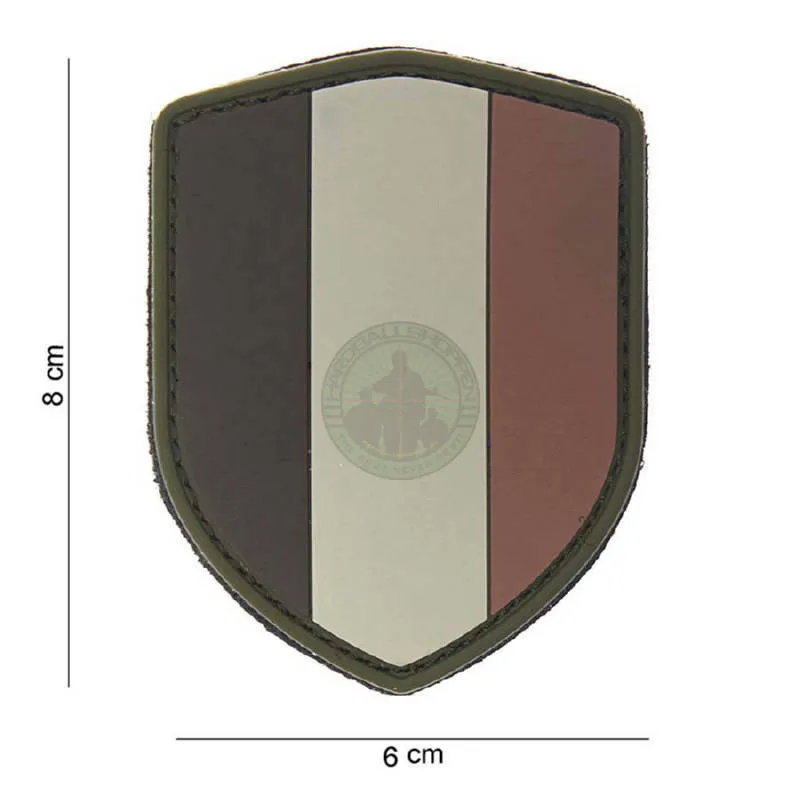 3D PVC, Belgien Skjold · Tan / FDE