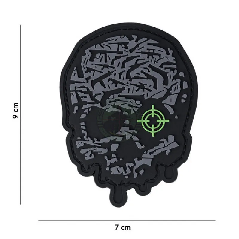 3D PVC, Target Eye Skull · Gris