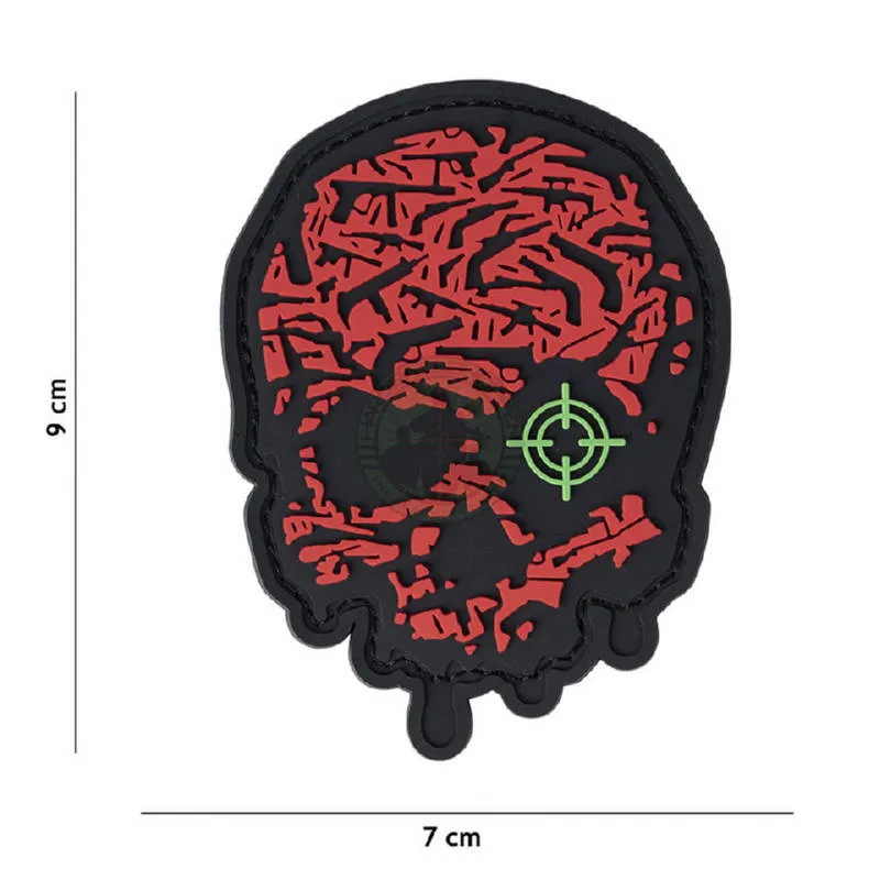3D PVC, Target Eye Skull · Rojo