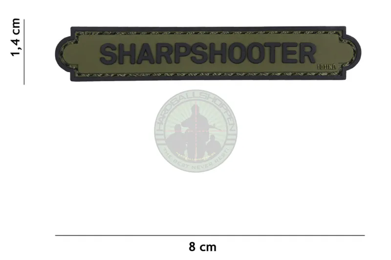 3D PVC, Sharpshooter, Grøn/Sort