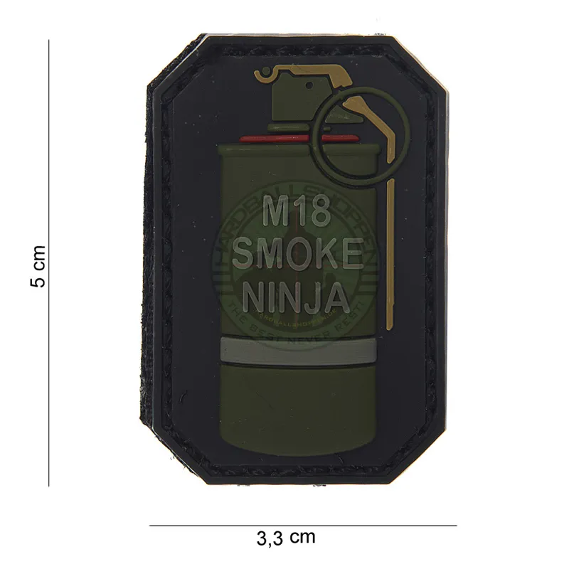 3D PVC, M18 Smoke Ninja, Rød · Negro