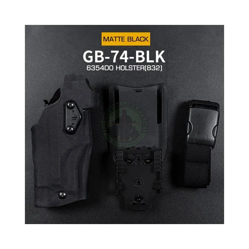Self-Locking Holster for Glock 17 W/ Flashlight – Sort