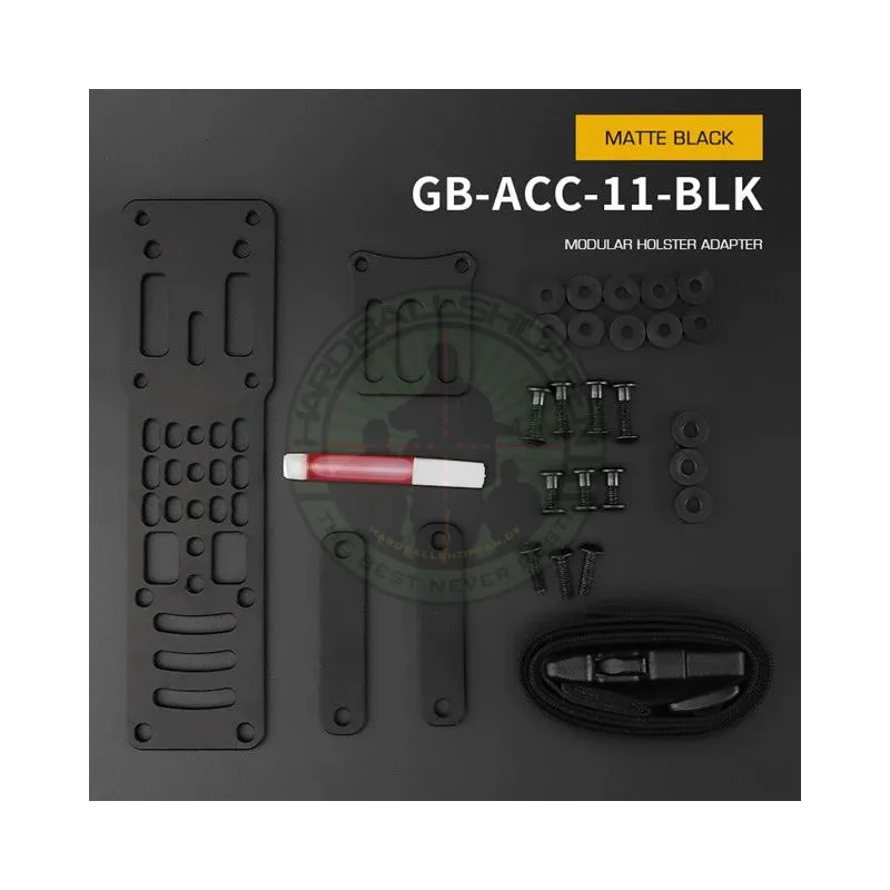 Modular Aluminium Holster Platform Adapter, Sort