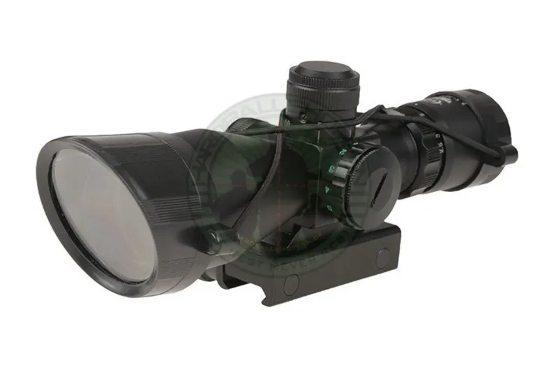 2,5-10x40 Scope · Negro