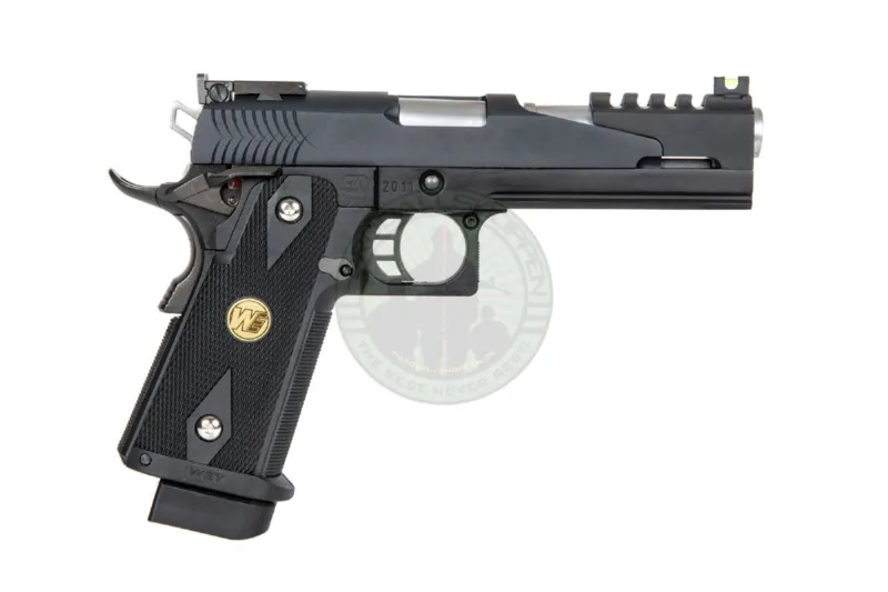 WE – Hi-Capa 5.1 Dragon B (Full Auto), Sort · Negro