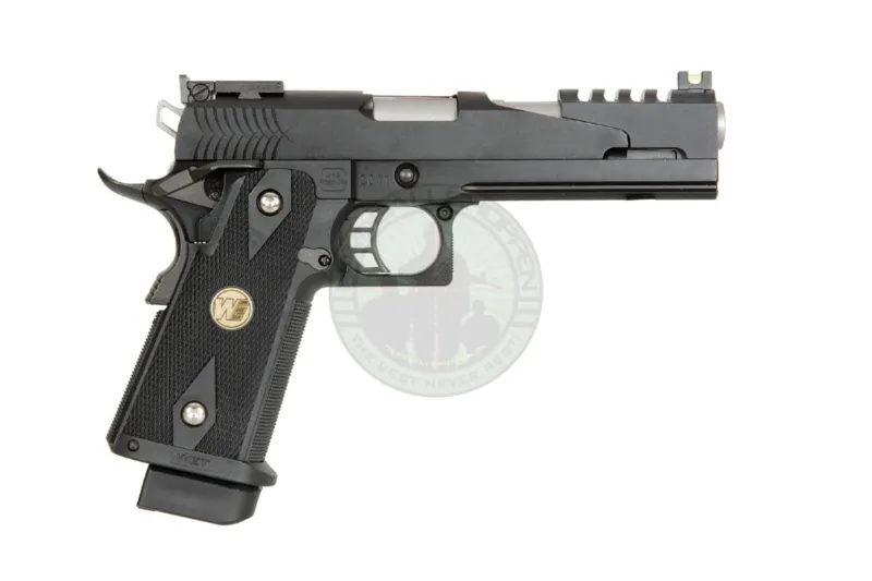 WE – Hi-Capa 5.1 Dragon, Sort · Negro