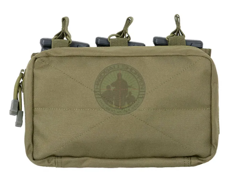 MOLLE Triple Riffel Magasintaske, Grøn