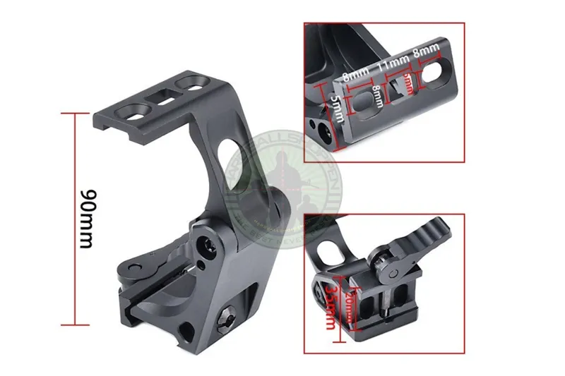 G43 Magnifier FTC Mount, Sort