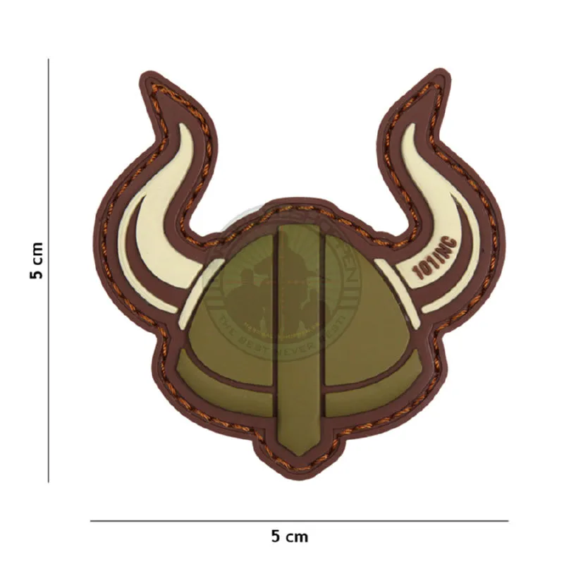 3D PVC, Viking Helmet, Grøn/Brun