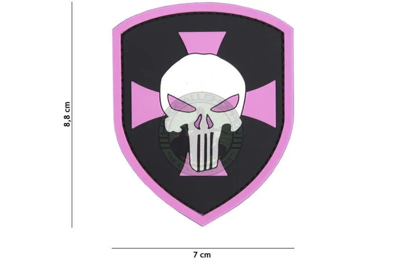 3D PVC, Shield Punisher Cross · Rosa