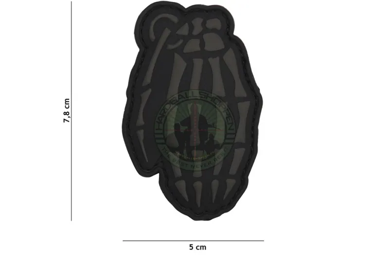 3D PVC, Skull Grenade, Grå