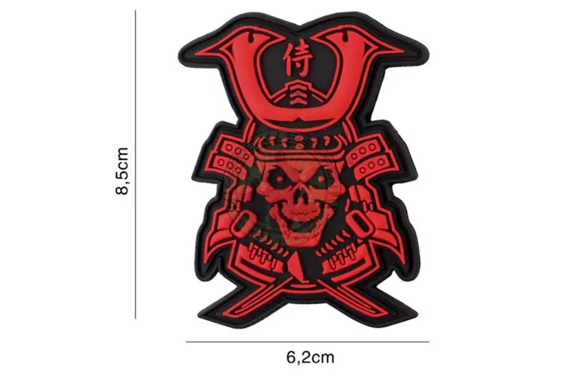 3D PVC, Samurai Skull, Rød