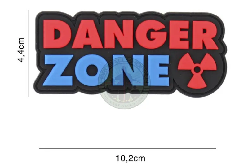 3D PVC, Danger Zone, Blå/Rød