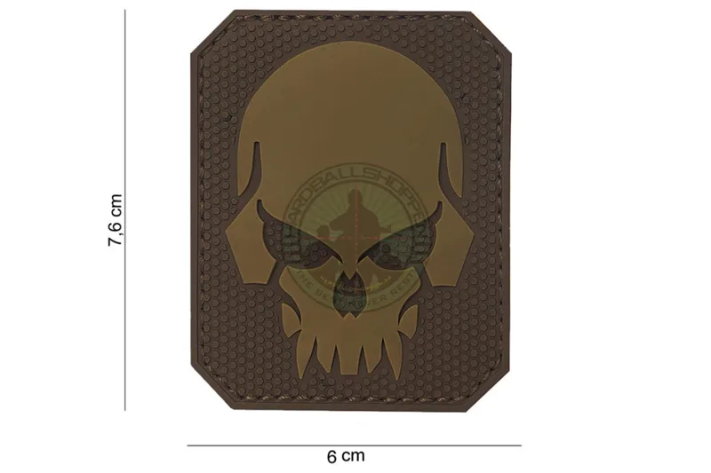 3D PVC, Pirate Skull · Tan / FDE