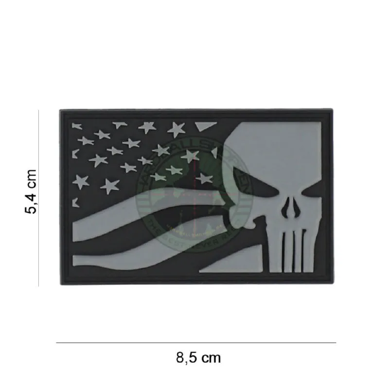 3D PVC, Punisher USA, Grå/Sort