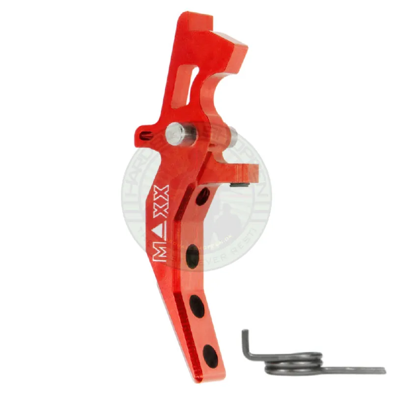 Maxx CNC Aluminum Advanced Speed Trigger Style C, Rød